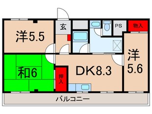 梶野マンションの物件間取画像